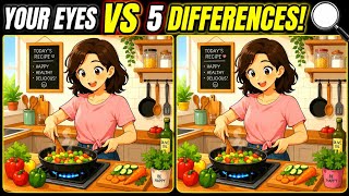 Find the 5 Differences Challenge | Test Your Eyes & Brain | Only Sharp Eyes Can Win! 