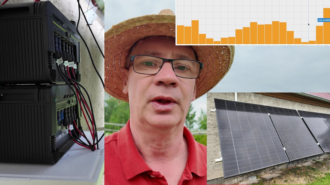 Evis Balkonkraftwerk, Growatt Noah 2000, Mai 2025