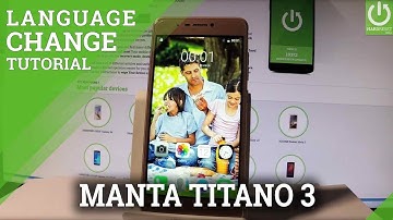 How to Change Language on MANTA Titano 3 - Language Settings
