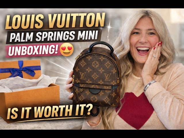 UNBOXING My New Louis Vuitton Palm Springs Mini 🤎 Is It Worth the