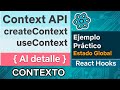 Context API - explicado al detalle - con ejemplo práctico y solución al problema de renders - React