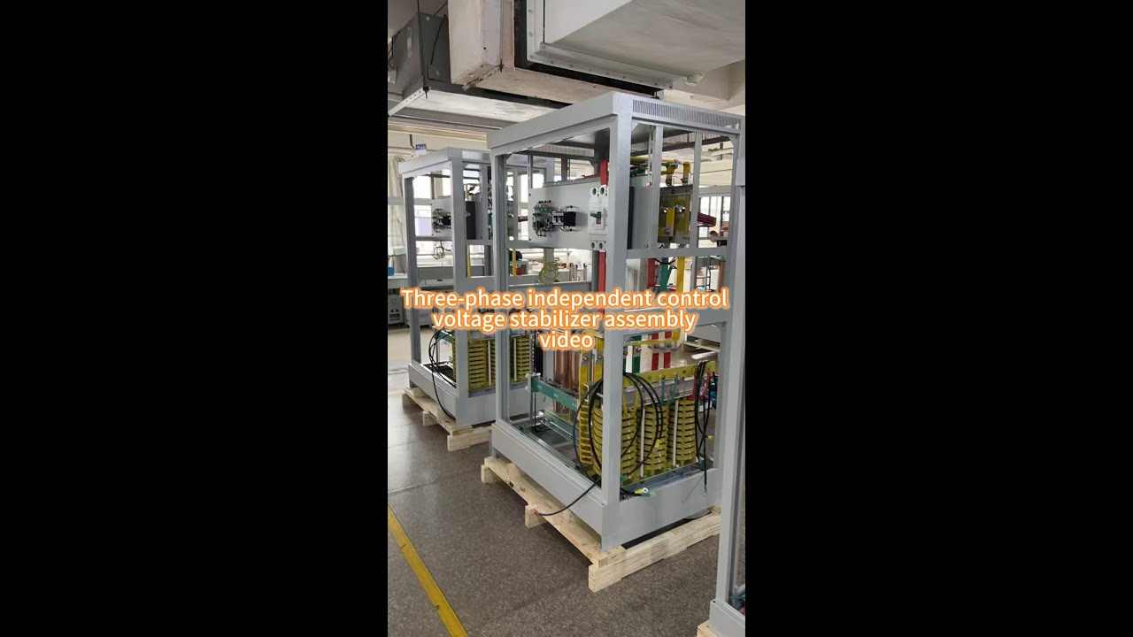 Three phase independent control voltage stabilizer assembly video
