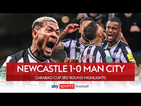 Isak strike inspires brilliant second-half surge! | Newcastle 1-0 Man City | Carabao Cup Highlights