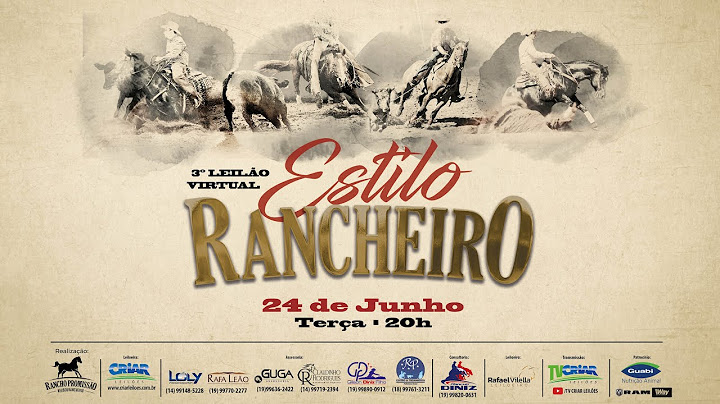 3º LEILÃO VIRTUAL ESTILO RANCHEIRO