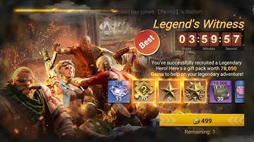 Forcing Pop Up Packs To Appear That Has Legendary Hero Fragments | Doomsday Last Survivor