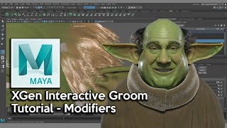 Maya XGen Interactive Groom Tutorial - Modifiers
