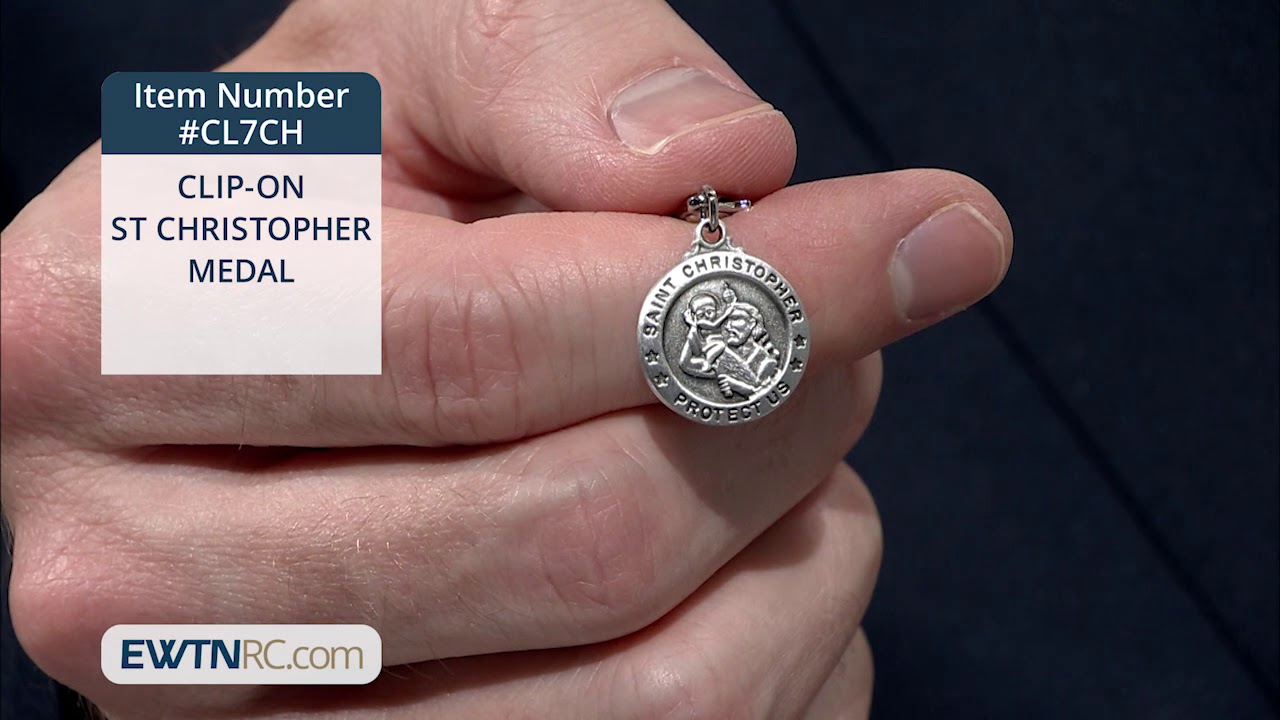 Sterling Silver Enamel St. Christopher Round Medal – Michael Anthony  Jewelers