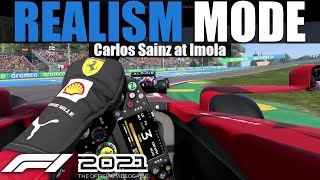 F1 2021 Realism Mode - Imola - Carlos Sainz [TrackIR/100% Race/Cockpit/No HUD/No Assists]