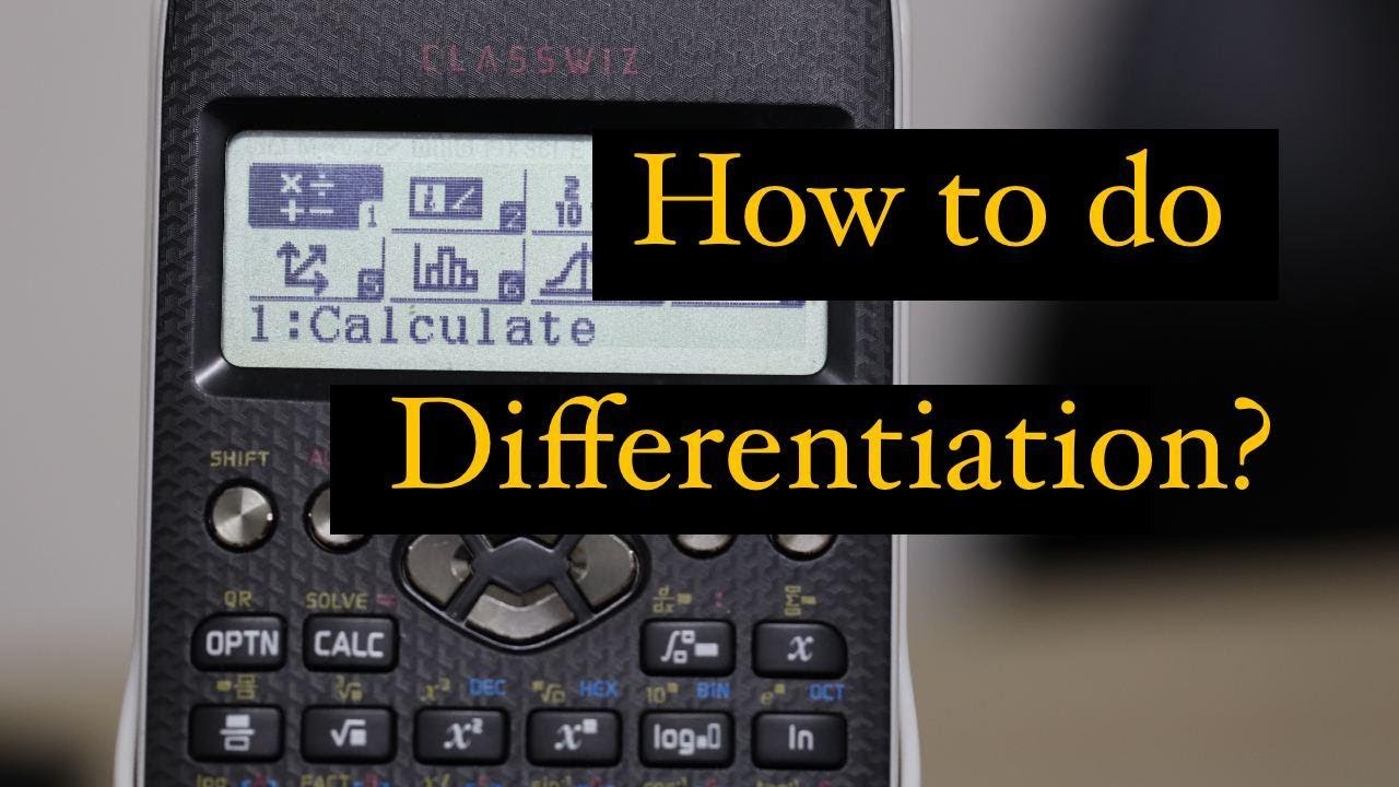 Differentiate using Casio 570ex
