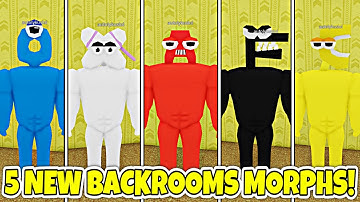 [11/14 UPDATE] How to get ALL 5 NEW BODYBUILDERS ALPHABET LORE BACKROOM MORPHS!  - Roblox