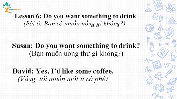 Bài 6: Bạn có muốn uống gì không? | Lesson 6: Do you want something to drink?