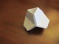 How to make an Origami Irregular Hexadecahedron with Triangular Openings