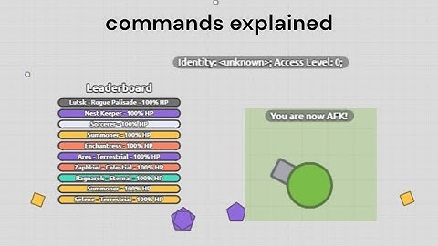 All the arras.io commands explained in 3 minutes!