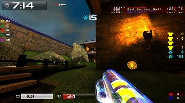 Quake Live: CTF - Full Team Kill on Japanese Castles