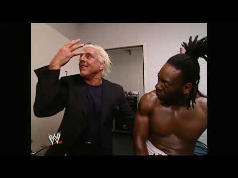 Booker T Ric Flair Backstage Segment Raw March 31 2003 