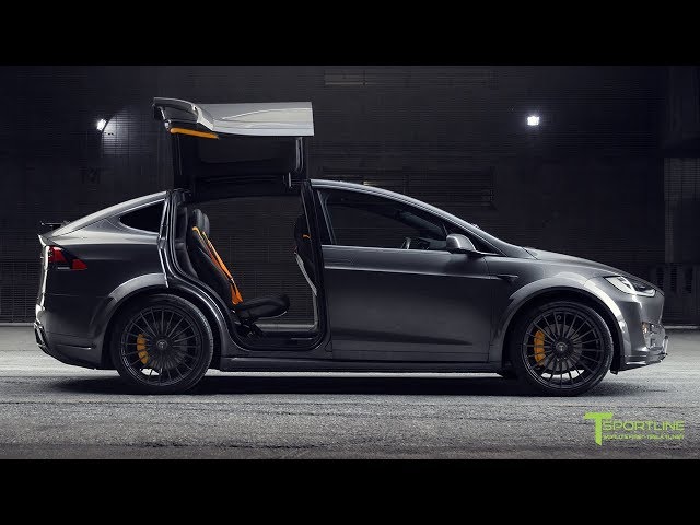 T Largo #2: Midnight Silver Metallic Model X With Lamborghini Black &  Orange Interior - Youtube