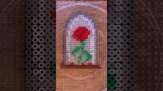 DIY Disney Fuse Bead Easy Craft Ideas Tutorial - Beauty and the Beast Rose! 🌹