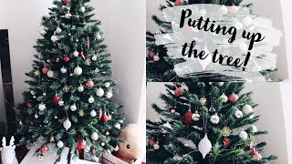 Putting up our Christmas tree!