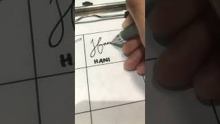 HANI Signature | Inspirasi Tanda Tangan #shorts