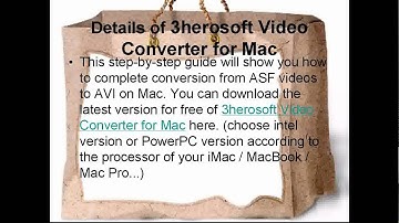 How to convert videos from ASF to AVI for Mac