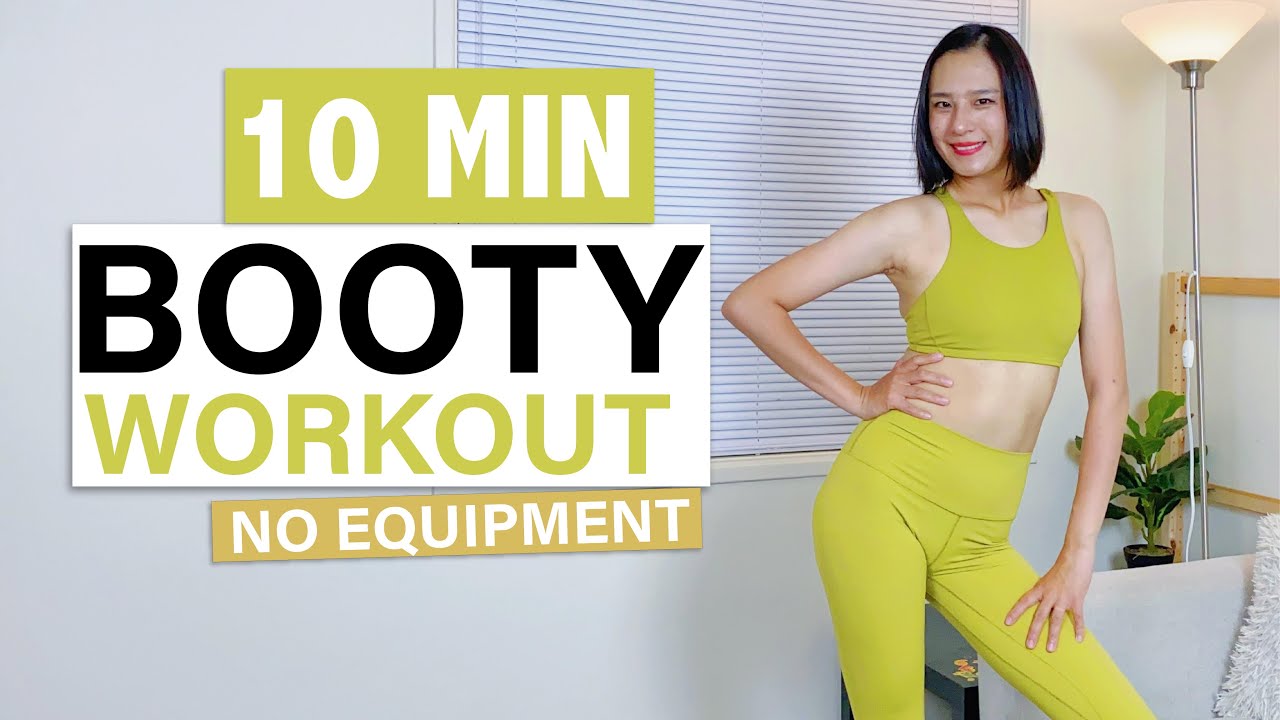 10 MIN BOOTY WORKOUT | Get Peachyyyyyy! | No Equipment Bodyweight ...