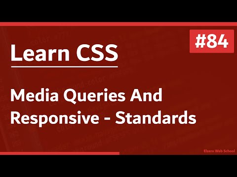 Learn CSS In Arabic 2021 84 Media Queries And Responsive Designs Standards