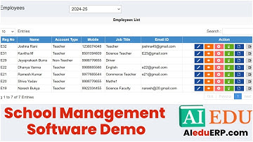 AI Edu ERP - Smart School Management System Demo  Part 3 | school Management System Project Demo