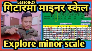 How to explore minor scale in guitar || गिटारमा माइनर स्केल कसरी खोज्ने