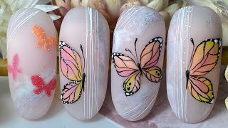 Butterfly Nail Art 🦋|Butterfly Nails|Tutorial Farfalla|Farfalla in Gel|Spider Gel Saviland
