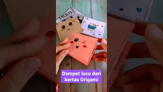 Membuat Dompet Lucu dari Kertas Origami #shorts Membuat Dompet Lucu dari Kertas Origami #shorts