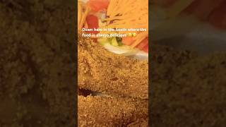 My niece popped up with this  delicious fish plate omg 🤤