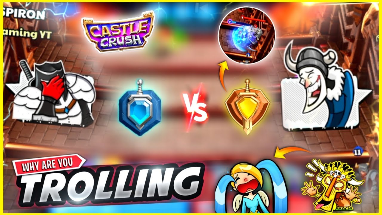 Grandmaster Opponent Trolled back 🤣 in Castle Crush 🔥 Trolling in Castle Crush 
