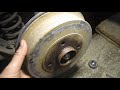 Снятие тормозного барабана Renault Logan (brake drum)