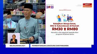 Belanjawan 2021 Bantuan Warga Emas Rm500 Oku Rm300 Mingguan Kerja