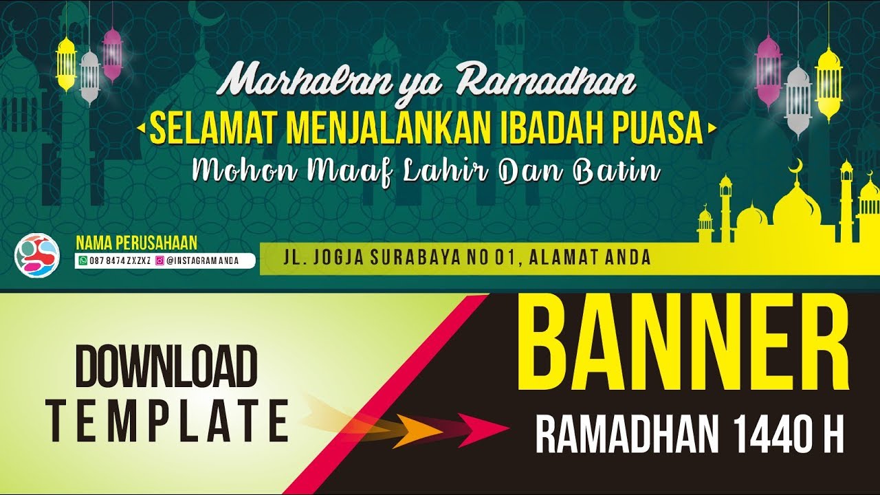 Template Banner  Ramadhan  1440 h 2021  m editable YouTube