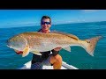 GIANT Redfish & Snook- CATCH CLEAN COOK- Pan Seared Snook and Scallops!