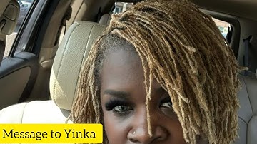 Dear Yinka, a sincerely Message to You and Your low class mentality