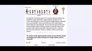 Söyle Onlara Kardeş De Ki̇ Şükrü Hoca Emaneti̇ Olan Tyt Yi̇ Geri̇ Almaya Geldi̇ Çok Sert Soruproblem