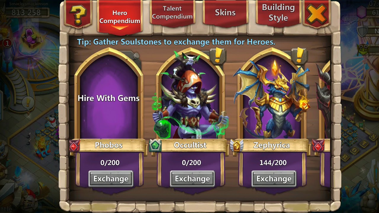 New Hero! Rolling double Phobos!!! Only 10k gems Castle Clash