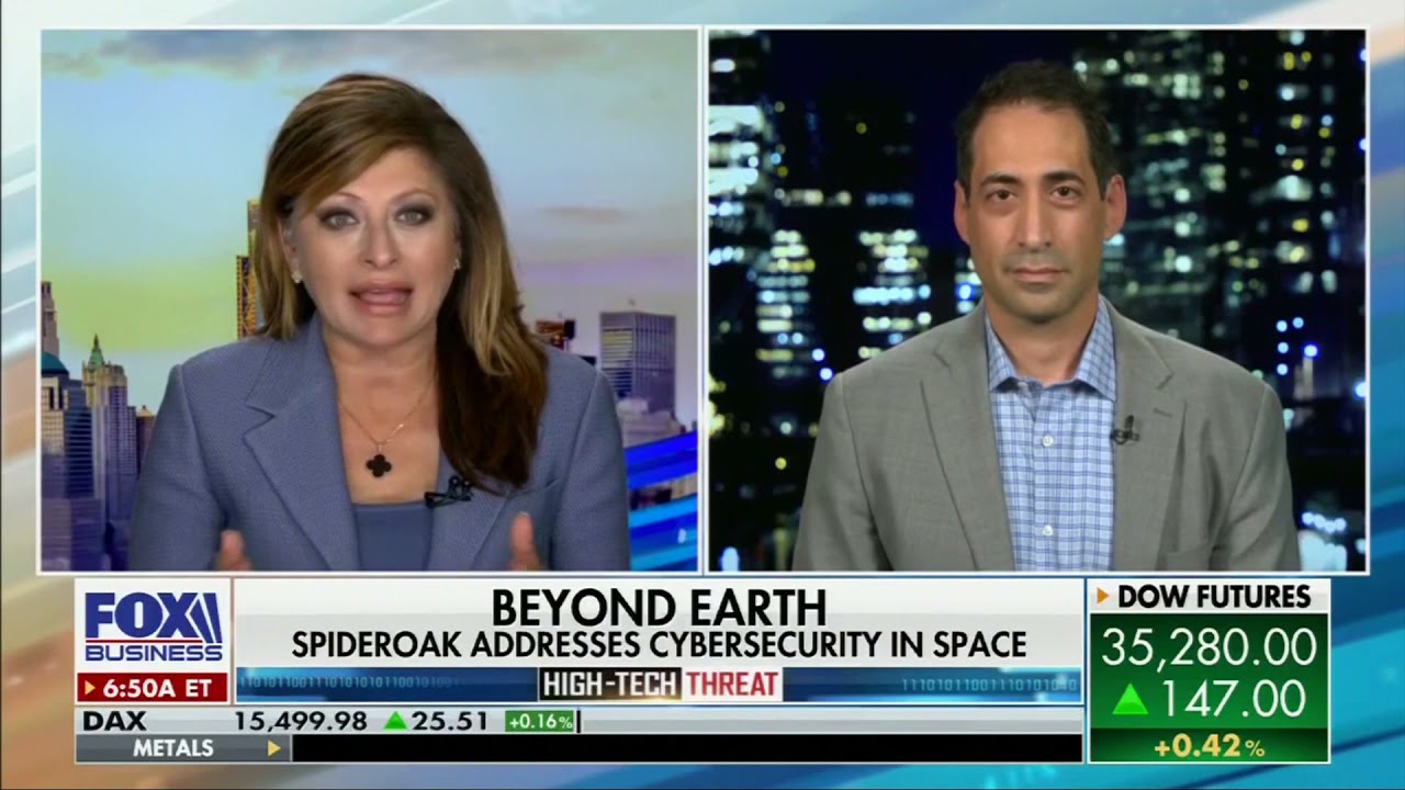 SpiderOak CEO Dave Pearah on Mornings With Maria, Fox Business