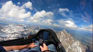 Glider Circling the Grand Teton - Spectacular Views!