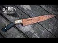 INCREDIBLY broken Japanise KNIFE. Restoration.