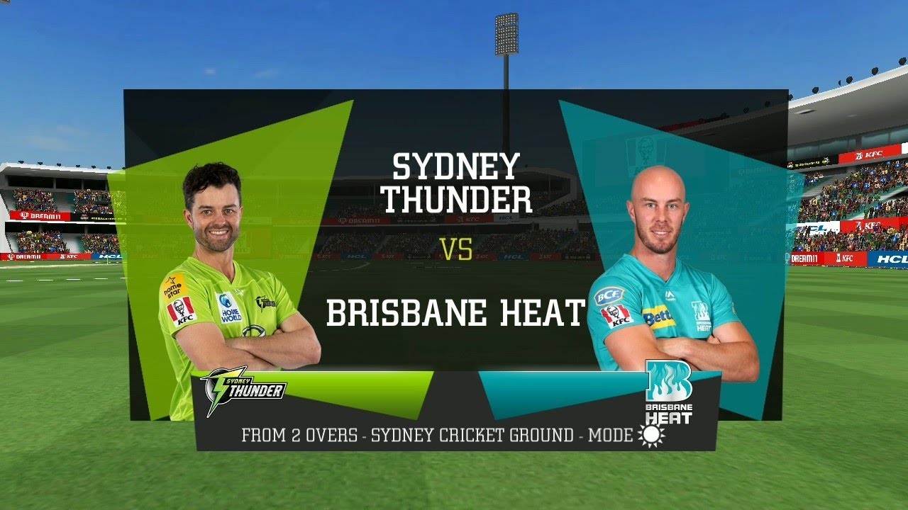 BBL 2021 Sydney Thunder Vs Brisbane Heat Big Bash Knockout Match Highlights 2021 Bbl Gameplay
