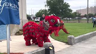 Lion Dance Blessing at the CCBA of Augusta’s historical marker ceremony