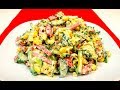 Очень Вкусный и Быстрый Салат на скорую руку за 5 минут!!!