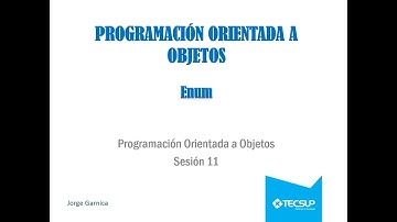 11 POO   Enumerados en Java Enum