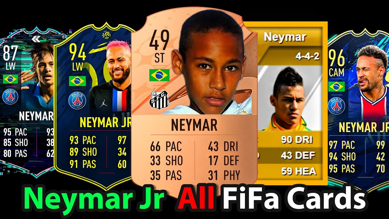 Neymar Jr | All FiFa Cards ( FIFA12 - FC24 ) - YouTube