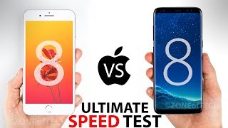 iPhone 8 Plus VS S8 Plus - The ULTIMATE SPEED Test!