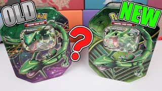OLD vs NEW RAYQUAZA EX TINS! Pokemon Card Opening