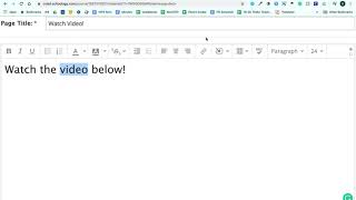 Schoology - Hyperlink text link